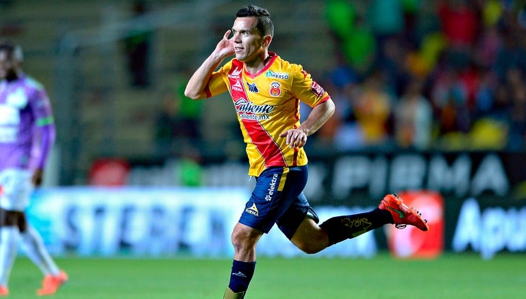 Chato Rodríguez celebra su gol frente a Chiapas