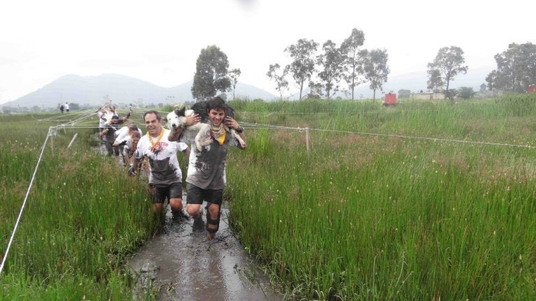 Corredores durante la Gladiator Race