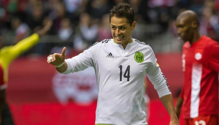 Chicharito festeja gol en Vancouver