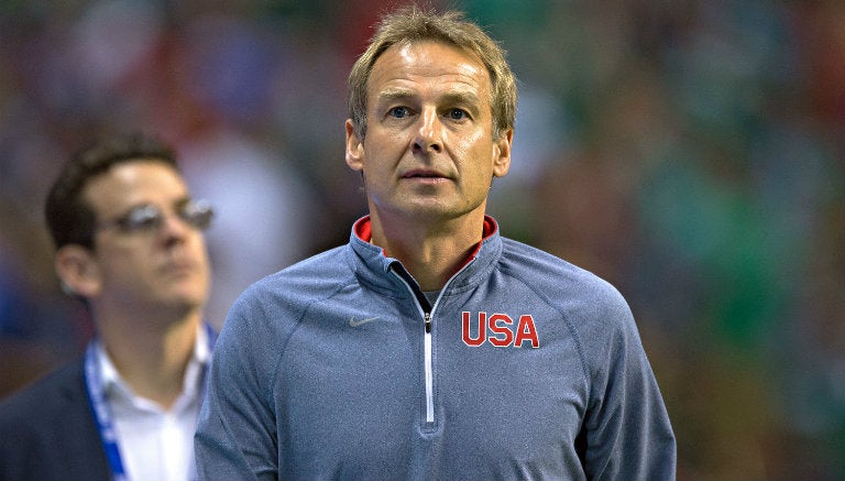 Jürgen Klinsmann durante juego de Estados Unidos 