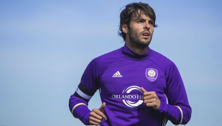 Kaká durante un entrenamiento con el Orlando City