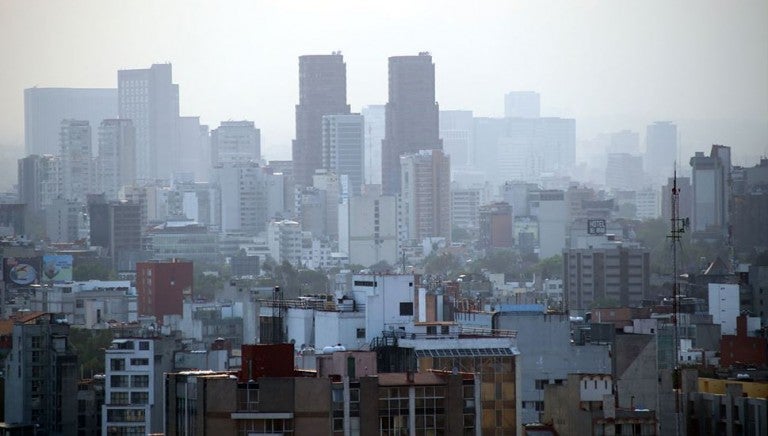 Vista de la Ciudad de México, en contingencia