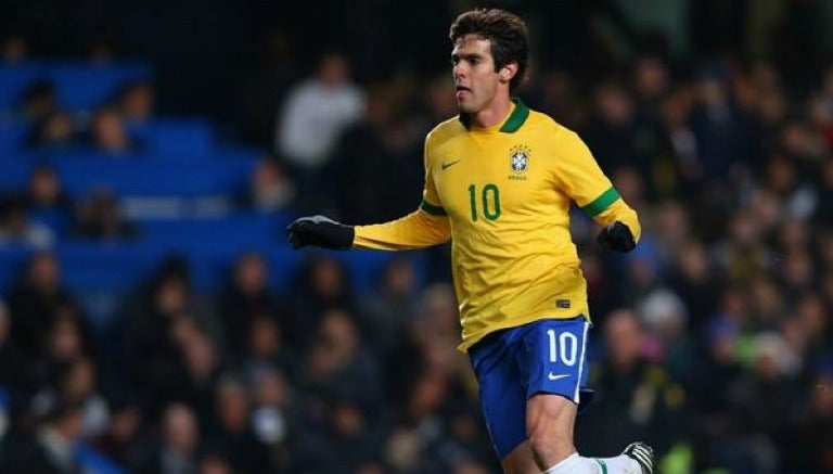 Kaká con la selección de Brasil 