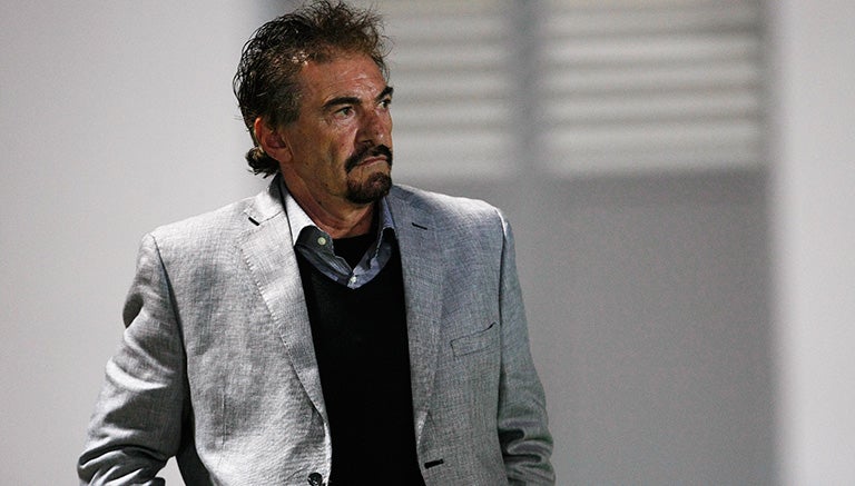 La Volpe, observando un partido de los Jaguares