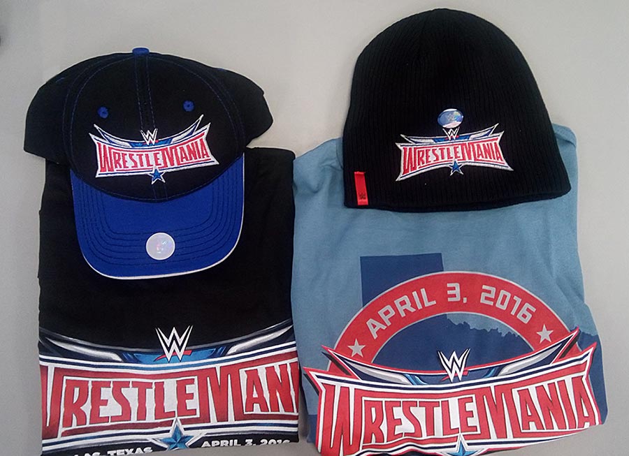 Llévate camisetas y gorras del magno evento de WWE