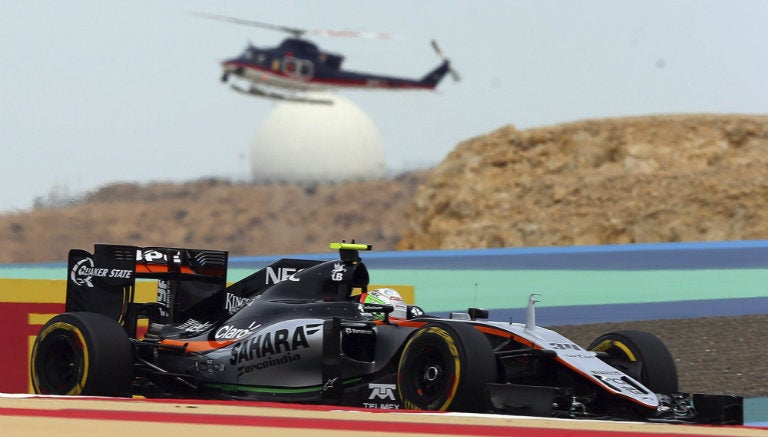 Alfonso Celis durante la P1 del GP de Bahréin