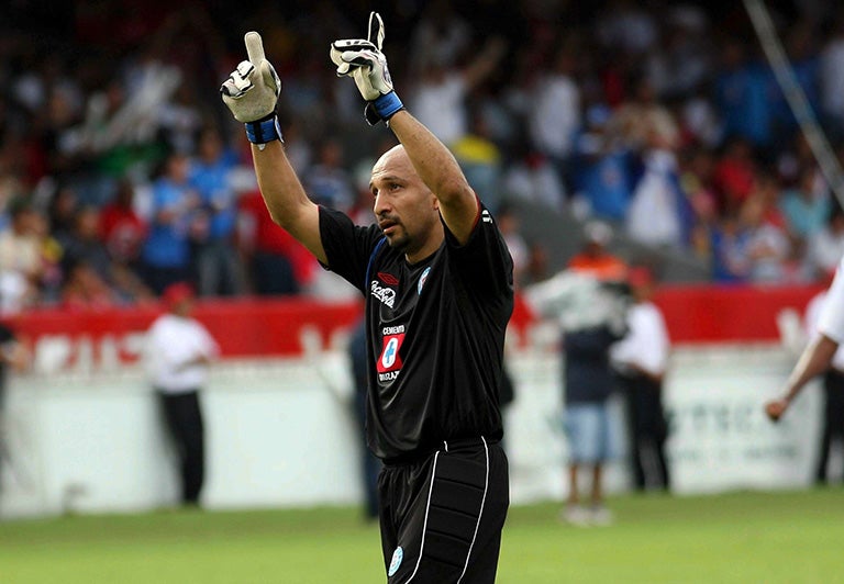 Óscar Pérez, cuando vestía los colores del Cruz Azul 