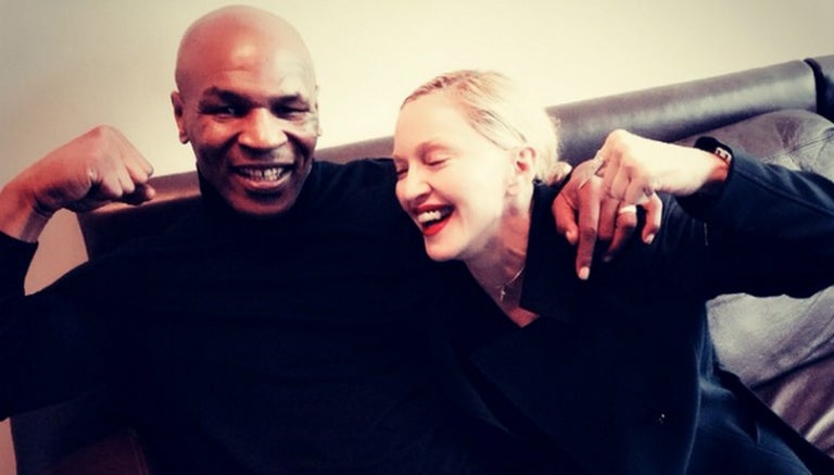 Tyson y Madonna durante su colaboración musical