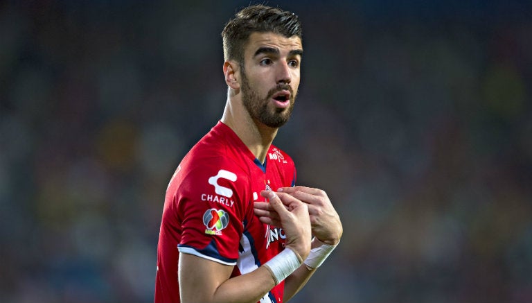 Rodrigo Noya durante un partido de Veracruz