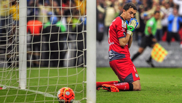 Marchesín después del error para el gol de América 