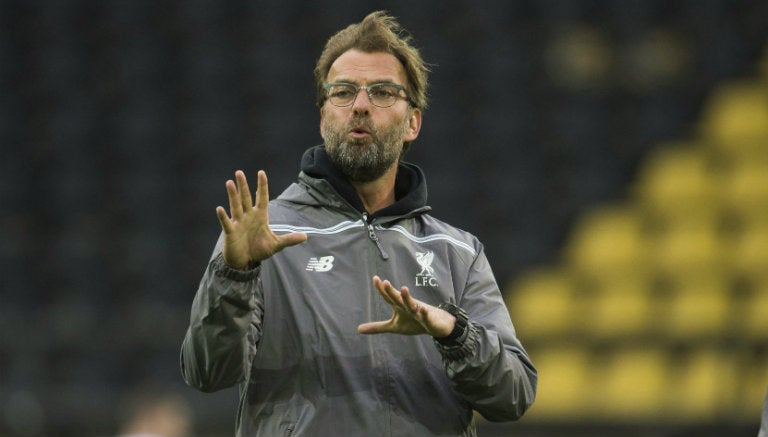 Jürgen Klopp, en entrenamiento del Liverpool