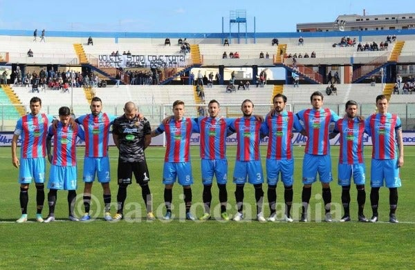 Los jugadores del Catania en la temporada 2015-16