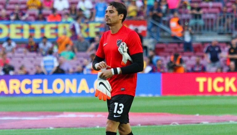 Ochoa calienta previo a un juego con el Málaga