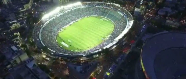 Vista Aérea del Estadio Azul en el partido frente a Necaxa 