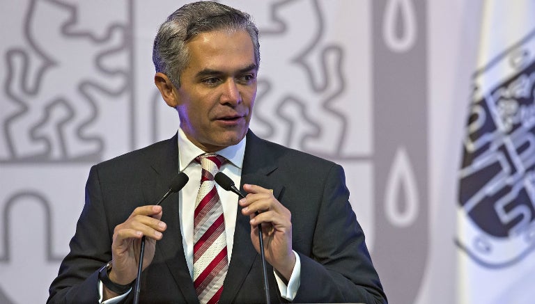 Mancera durante evento en la Ciudad de México