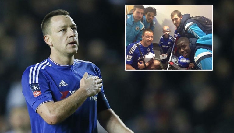 John Terry y el pequeño Tommi Miller