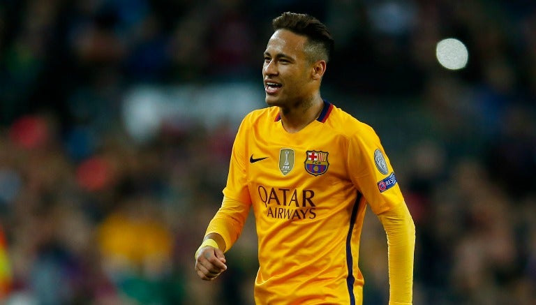 Neymar durante un juego del Barcelona