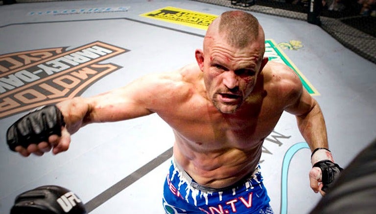 Chuck Liddell después de una pelea