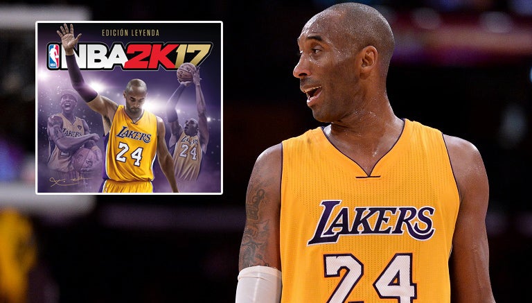 Kobe Bryant y la portada del videojuego en su honor 