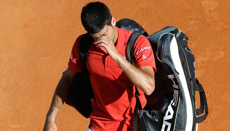 Djokovic se lamenta tras ser eliminado en Montecarlo