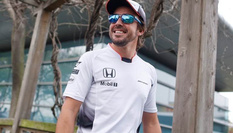 Fernando Alonso, en un evento previo al GP de China