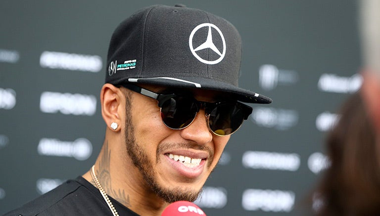 Hamilton, charlando con los medios previo al GP de China