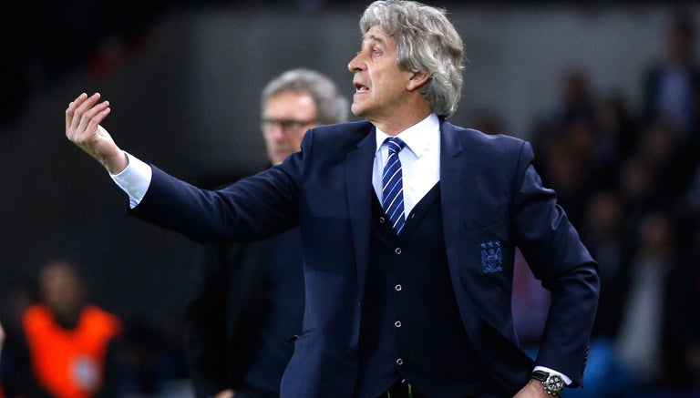 Pellegrini durante el juego contra PSG