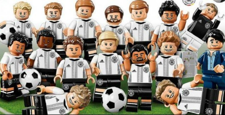 Los muñecos de Lego de la selección alemana