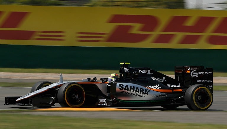 Checo, durante la 'qualy' de China