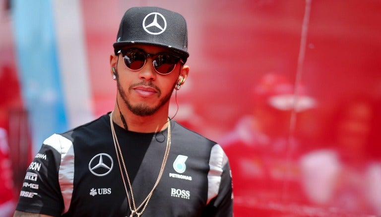 Lewis Hamilton, piloto de Mercedes, al termino del GP de China 