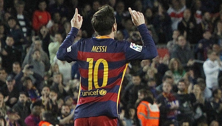 Messi festeja su gol