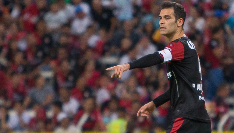 Rafa Márquez durante un partido del Atlas