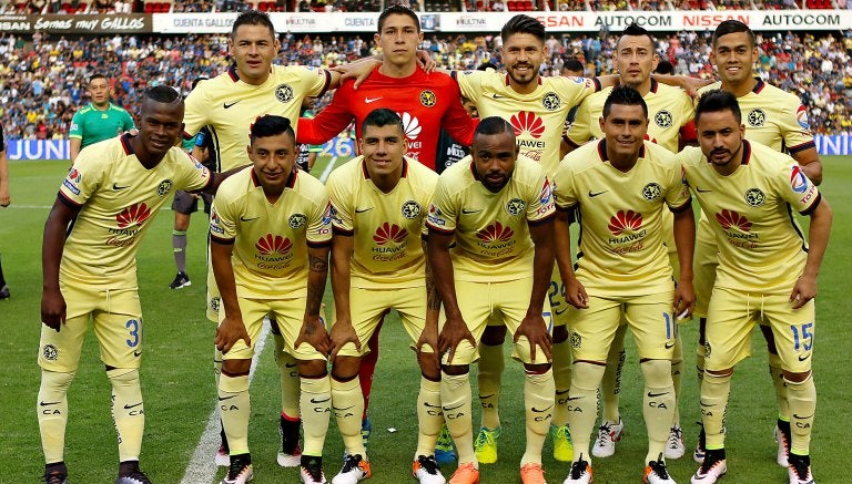 Jugadores del América previo al encuentro en Querétaro