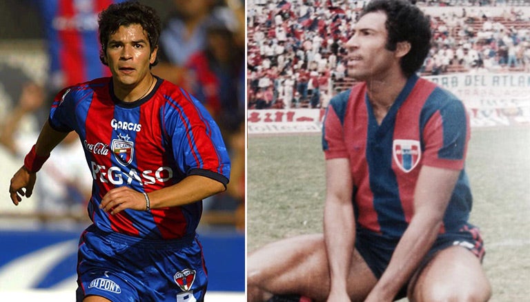 Chamagol González y Cabinho con la playera de Atlante