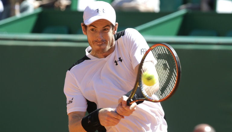 Andy Murray durante un partido en Monte Carlo