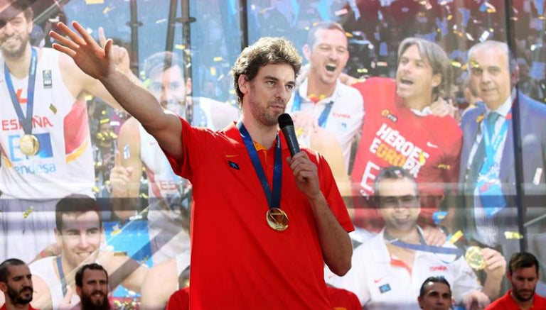 Pau Gasol durante uno de los eventos de la Federación de España