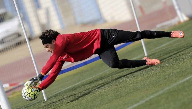 Ochoa en entrenamiento con el club andaluz