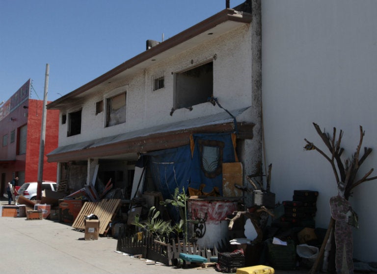 Otro ángulo de la que fuera casa del gran Campeón mexicano