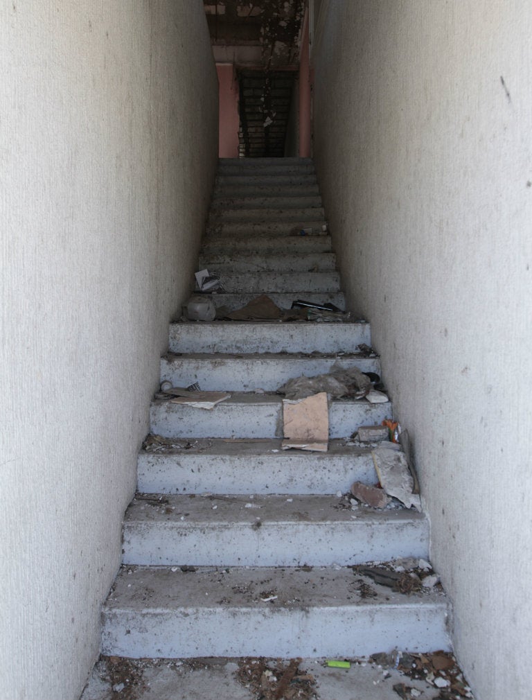 Escaleras del que fuera hogar de Julio César