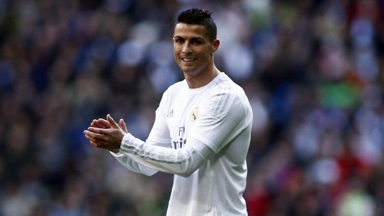 CR7, en un partido del Real Madrid