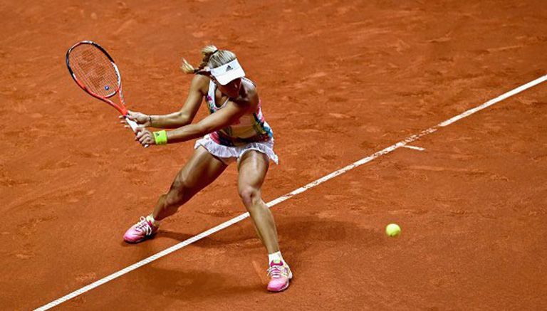 Angelique Kerber, durante el partido contra Annika Beck