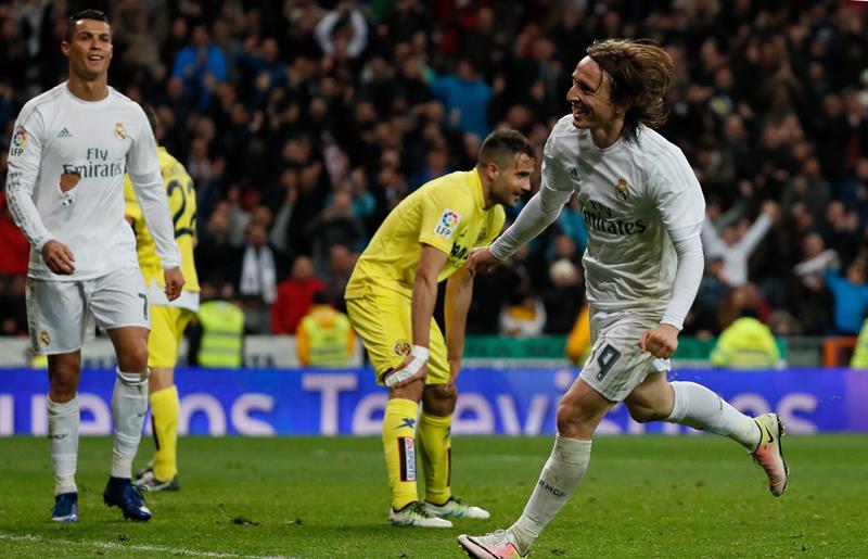 Modric marcó el tercer tanto del Madrid contra Villarreal