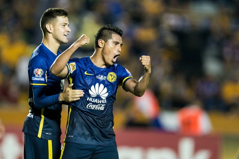 Osvaldito celebra su gol frente a Tigres