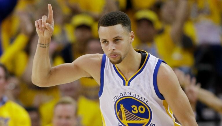 Stephen Curry durante un partido de Golden State