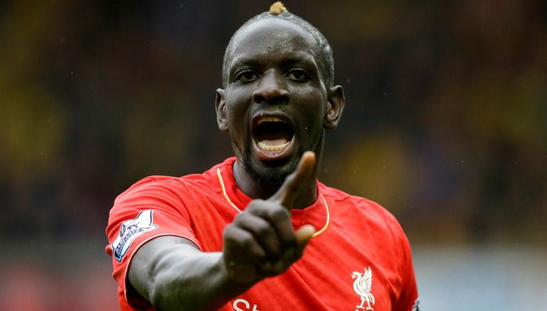 Sakho, durante un partido con el Liverpool