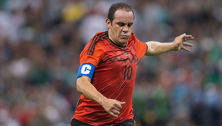 Cuauhtémoc Blanco en su encuentro de despedida con el Tri