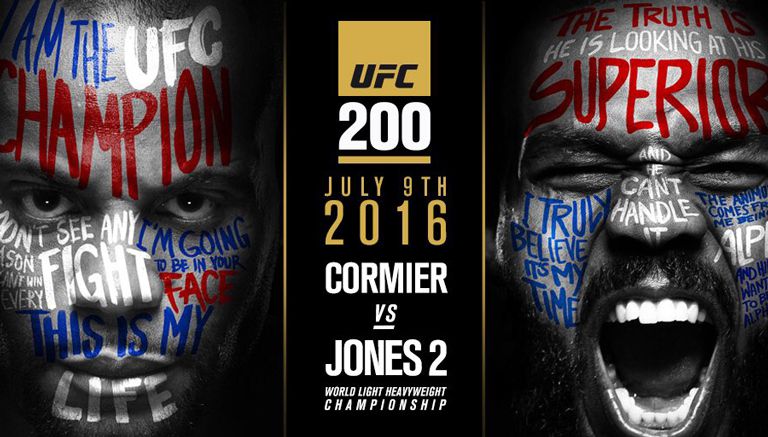 Póster oficial del evento estelar de UFC 200