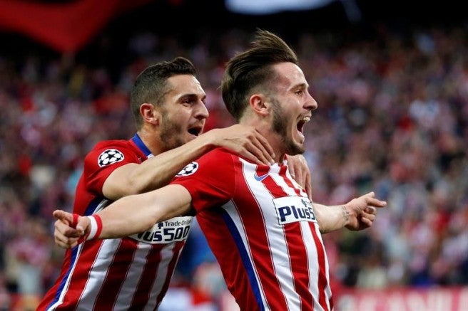 Ñíguez celebra su gol contra Bayern