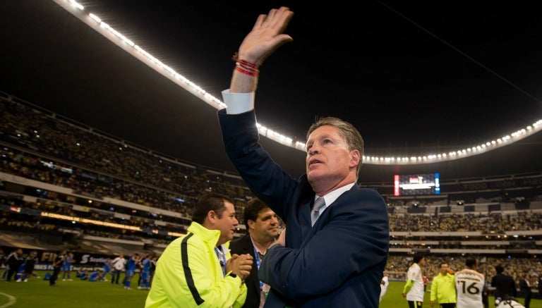 Ricardo Peláez durante la Final de Concachampions