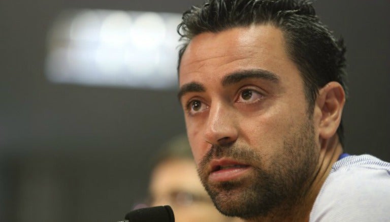 Xavi Hernández en conferencia de prensa